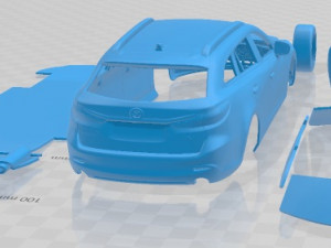 Mazda 6 Wagon 2020 Printable Car 3D Принт Модель