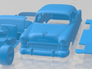 Chevrolet 150 Utility Sedan 1955 Printable Car Modèles 3D en vedette