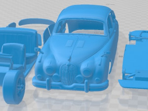 Jaguar MK2 1965 Printable Car Modèles 3D en vedette