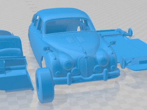 Jaguar MK2 1965 Printable Car Modelo de Impressão 3D