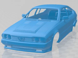 Alfa Romeo GTV6 Tuned Printable Body Car 3D Print Model