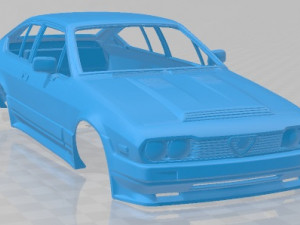 Alfa Romeo GTV6 Tuned Printable Body Car 3D Принт Модель