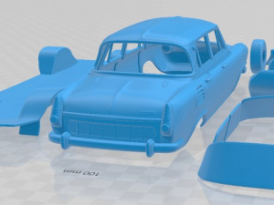 Skoda 1000 MB 1964 Printable Car 3D Print Model