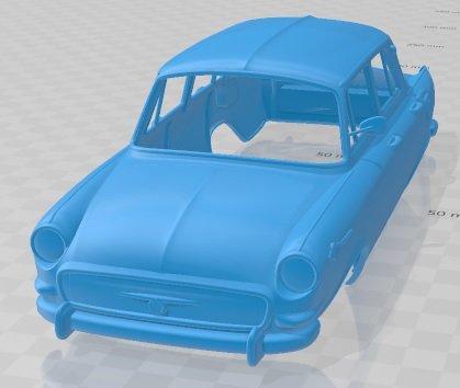 Skoda 1000 MB 1964 Printable Body Car Model do druku 3D .c4d .max .obj .3ds .fbx .stl .blend 
