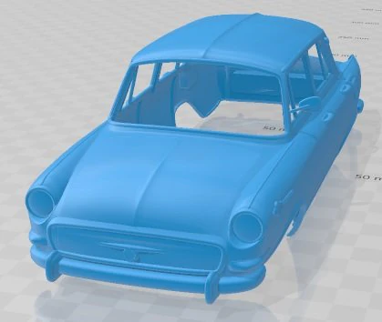 Skoda 1000 MB 1964 Printable Body Car 3D Print Model .c4d .max .obj .3ds .fbx .stl .blend