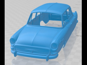 Skoda 1000 MB 1964 Printable Body Car 3D 打印模型