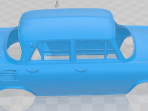 Skoda 1000 MB 1964 Printable Body Car Model do druku 3D