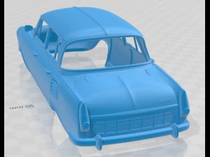 Skoda 1000 MB 1964 Printable Body Car 3D Print Model