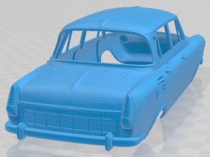 Skoda 1000 MB 1964 Printable Body Car Model do druku 3D