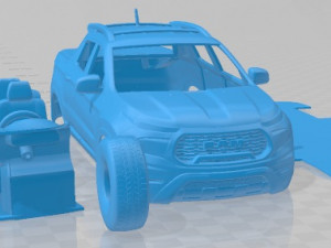 Ram 1000 Crew Cab Big Horn 2021 Printable Car 3Dプリントモデル