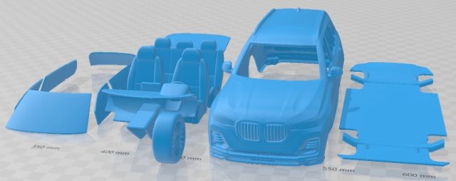 Alpina XB7 2021 Printable Car Modelo de Impressão 3D .c4d .max .obj .3ds .fbx .stl .blend 