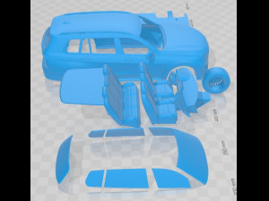 Alpina XB7 2021 Printable Car Modelo de Impressão 3D