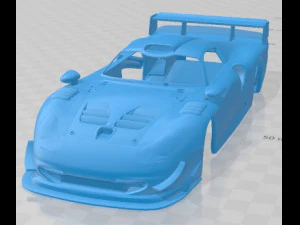 Porsche 911 GT1 Evo 1997 Printable Body Car 3D Print Model