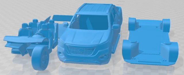 Peugeot Landtrek 2021 Printable Car 3D Print Model .c4d .max .obj .3ds .fbx .stl .blend 