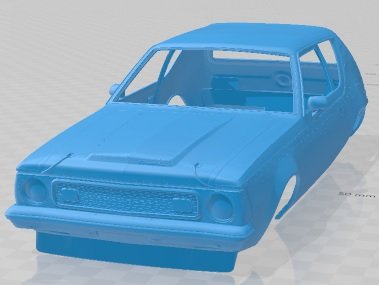 AMC Gremlin 1973 Printable Body Car Modelo de Impressão 3D .c4d .max .obj .3ds .fbx .stl .blend 