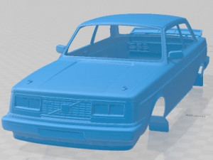 Volvo 240 Group A Printable Body Car Modelo de Impressão 3D