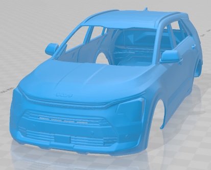 Kia Niro 2023 Printable Body Car 3D प्रिंट मॉडल .c4d .max .obj .3ds .fbx .stl .blend 
