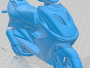 Yamaha Aerox R Scooter Printable Motorbike 3D-Druckmodell
