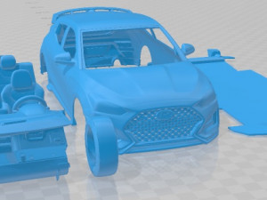 Hyundai Veloster N Printable Car 3D प्रिंट मॉडल
