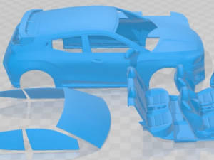 Hyundai Veloster N Printable Car 3D प्रिंट मॉडल