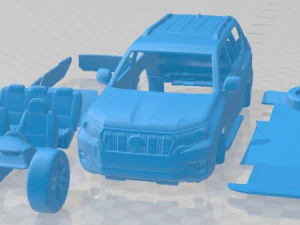 丰田陆地巡洋舰 2021 可打印汽车 3D 打印模型