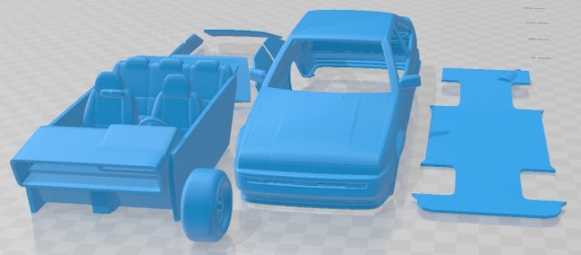 Toyota AE86 Levin 1983 Printable Car Modello di stampa 3D .c4d .max .obj .3ds .fbx .stl .blend 