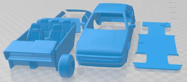 Toyota AE86 Levin 1983 Printable Car 3D Print Model .c4d .max .obj .3ds .fbx .stl .blend 