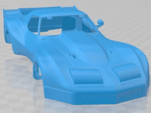 Chevrolet Corvette 76 Greenwood Printable Body Car 3D Принт Модель