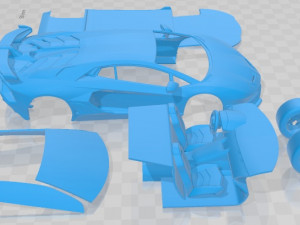 Aventador SVJ 2019 Printable Car 3D Baskı Modeli