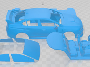 Subaru WRX STI s209 2019 Printable Car 3D Print Model