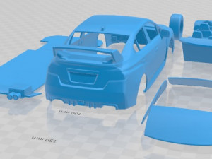 Subaru WRX STI s209 2019 Printable Car 3D Print Model