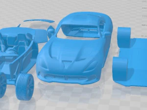 닷지 바이퍼 GTS 2013 인쇄용 자동차 3D 프린트 모델