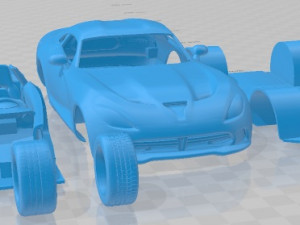 Dodge Viper GTS 2013 Printable Car 3D 프린트 모델