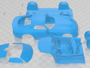 Dodge Viper GTS 2013 Printable Car 3D Print Model