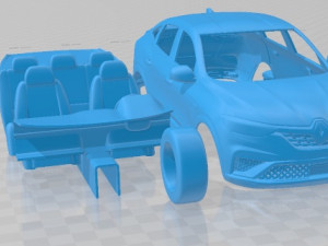 Renault Arkana RS Line 2022 Printable Car 3D Baskı Modeli