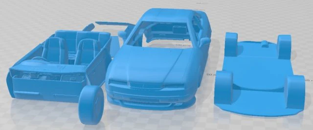Zagato Gavia 1993 Printable Car 3D Print Model .c4d .max .obj .3ds .fbx .stl .blend 