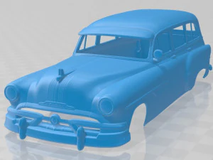 Pontiac Chieftain Deluxe Station Wagon 1953 Carrocer&iacute;a imprimible Modelo de impresión 3D