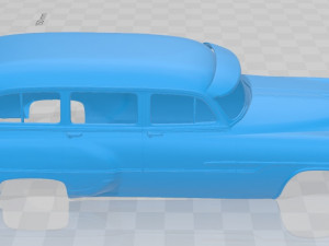 Pontiac Chieftain Deluxe Station Wagon 1953 Printable Body Car Modello di stampa 3D