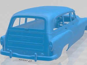 Pontiac Chieftain Deluxe Station Wagon 1953 Printable Body Car 3D Print Model