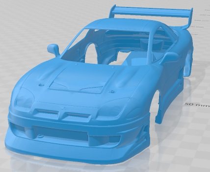 Mitsubishi GTO 1991 Race Printable Body Car 3D 프린트 모델 .c4d .max .obj .3ds .fbx .stl .blend 