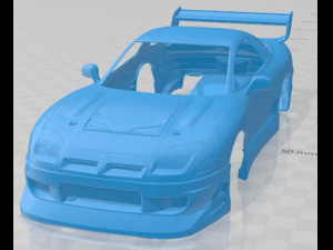 Mitsubishi GTO 1991 Race Printable Body Car 3D 프린트 모델