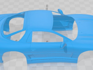 Mitsubishi GTO 1991 Race Printable Body Car 3D 프린트 모델