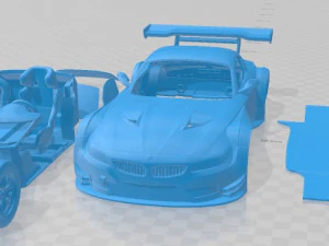 Z4 GT3 印刷可能な車 3Dプリントモデル