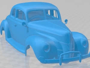 Coupe 1940 Printable Body Car 3D Print Model