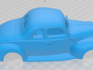 Coupe 1940 Printable Body Car 3D Print Model