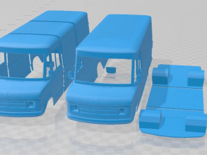 A Series Panel Van 1973 Printable 3D Print Model