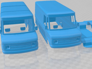 A Series Panel Van 1973 Printable 3D Print Model