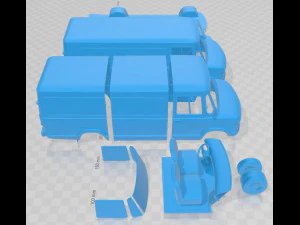 A Series Panel Van 1973 Printable 3D Print Model