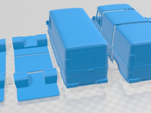 A Series Panel Van 1973 Printable 3D Print Model