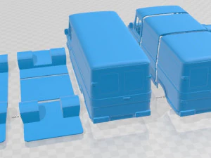 A Series Panel Van 1973 Printable 3D Print Model